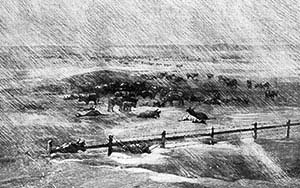 Blizzard at the Elkhorn Ranch During the Winter of 1855-1856.