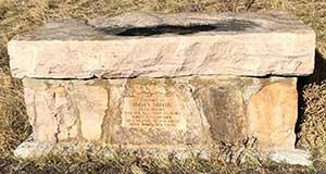 Grave of James Smyth from Kansas Killed by a Snowslide in Dry Gulch, Age 25 years