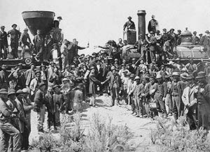 Golden Spike Celebration, on May 10th 1869