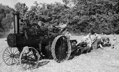 Old Betsy vs. Mendon's Youth in the annual tug-of-war in 1957