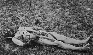 Mutilated  by Indians Emigrant Body.